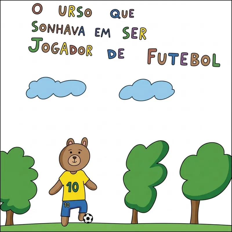 O urso que sonhava em ser jogador de futebol, página 1